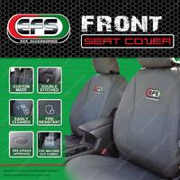2x EFS Front Custom Seat Covers Removable Headrests for Isuzu D-Max RG 20-on