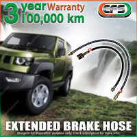 2x 100mm Lift Front EFS Extended Flexible Brake Hose for Nissan Patrol GQ CAB