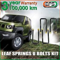 4 pcs Front EFS Leaf Spring U Bolts Kit for Ford Ranger PX3 2WD 4WD 07/2018-On