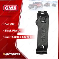 1 x GME Black Plastic Belt Clip To Suit Radio TX-SS6200 / TX-SS7200