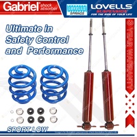 2 Front Sport Low Gabriel Guardian Shocks + Lovells Springs for Chevrolet Impala