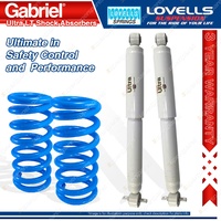 2 Front Gabriel Ultra LT Shocks + Lovells Springs for Land Rover Discovery II TG