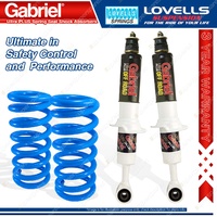 Front Raised Extra HD Gabriel PLUS Shocks Coil Springs for Mazda BT50 UP UR MY12