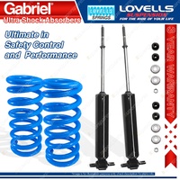 2 Front Gabriel Ultra Shocks + Lovells Springs for Mazda E1300 E1400 E1600 E2000