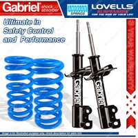 2 Rear Super Low Gabriel Ultra Shocks + Lovells Springs for Subaru Liberty BG6