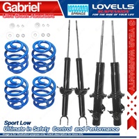 Front Rear Sport Low Gabriel Ultra Shocks + Coil Springs for Honda Accord CD