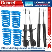 Front Rear HD STD Gabriel Ultra Shocks + Coil Springs for Holden Barina MF MH
