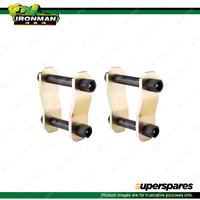 2 Pcs Rear Ironman 4x4 Leaf Springs Greasable Shackles 791 4WD Offroad