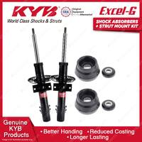2 Front KYB Shock Absorbers + Strut Top Mount Kit for Audi A1 8X TFSI 10-15