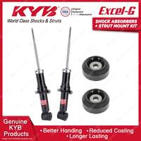 2 Front KYB Shock Absorbers + Strut Top Mount Kit for Audi 80 B3 B4 89-95