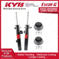 2 Front KYB Shock Absorbers + Strut Mount Kit for BMW 1 Series E82 E87 E88 03-15