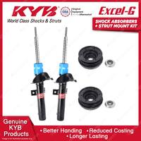 2 Front KYB Shock Absorbers Strut Mount Kit for Ford KA KA2 BL13 Hatchback 99-03
