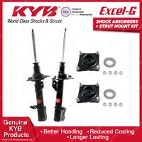 2 Front KYB Shock Absorbers + Strut Mount Kit for Ford Escape ZB ZC ZD SUV 04-12