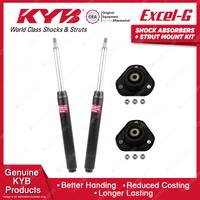 2 Front KYB Shock Absorbers + Strut Top Mount Kit for Holden Apollo JK JL 89-93