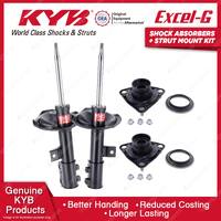 2 Front KYB Shock Absorbers + Strut Top Mount Kit for Hyundai i30cw i30 FD 07-13