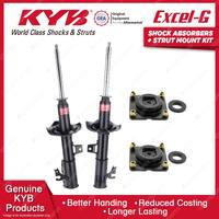 2 Front KYB Shock Absorbers + Strut Mount Kit for Mazda MPV LW AJ GY Wagon 99-06