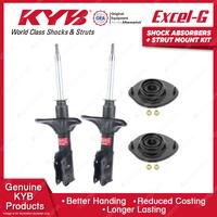 2 Front KYB Shock Absorbers Strut Mount Kit for Mitsubishi Lancer CA CB CC 88-95