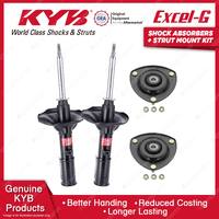 2 Front KYB Shocks Strut Mount Kit for Mitsubishi Nimbus UF RVR N11W N13W 91-98