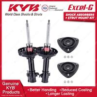 2 Front KYB Shock Absorbers Strut Mount Kit for Subaru Liberty BL BP 03-09