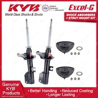 2 Front KYB Shock Absorbers + Strut Mount Kit for Suzuki Swift SF413 SF416 89-92