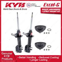 2 Front KYB Shock Absorbers + Strut Mount Kit for Suzuki Swift SF310 SF413 89-99