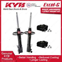 2 Front KYB Shocks Strut Mount Kit for Toyota Paseo EL54R Starlet EP91R 95-99