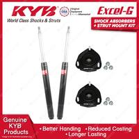 2 Front KYB Shock Absorbers Strut Mount Kit for Toyota Rav 4 SXA10R SXA11R 94-98