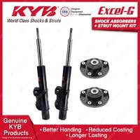 2 Front KYB Shock Absorbers + Strut Mount Kit for Volkswagen Crafter 2E 50 07-12