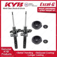 2 Front KYB Shock Absorbers Strut Mount Kit for Volkswagen Sharan 7M Wagon 98-02
