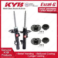 2 Front KYB Shock Absorbers Strut Mount Kit for Volvo S80 XC70 Sedan Wagon 07-ON