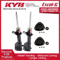 Pair Front KYB Shock Absorbers + Strut Mount Kit for Daihatsu Terios J100G J102G