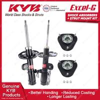 2 Front KYB Shock Absorbers Strut Mount Kit for Toyota Prius ZVW30R Hybrid 09-16