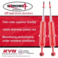 2 Front KYB SKORCHED 4'S Shock Absorbers for Toyota Landcruiser Prado 120 Series