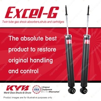 2x Rear KYB Excel-G Shock Absorbers for Nissan Juke F15 1.6 AWD SUV CVT