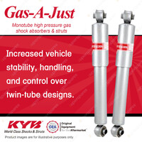 2x Rear KYB Gas-A-Just Shock Absorbers for Chevrolet Corvette C4 5.7 RWD 85-87