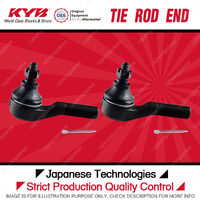 2 Pcs KYB Front Outer Tie Rod Ends for Nissan Navara D22 2.4 2.7 3.0L 1997-2015