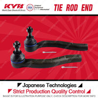 2 KYB Front Tie Rod Ends for Toyota Prius C NHP10R Yaris NCP130R NCP131R 1.3 1.5