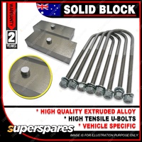 4" 100mm Solid Lowering Block Kit for Holden Crewman Ute + VZ 1 Tonner