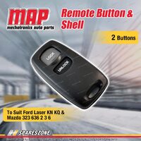 MAP 2 Button Remote Button and Shell Replacement for Ford Laser KN KQ