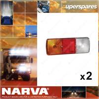 2 x Narva Lens to suit Rear Stop Tail Direction Indicator Reverse Lamp 86715