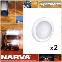 2 x Narva 12 Volt LED 3W Interior Lamps 3200K Warm White 87452-12