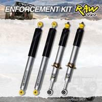 Front + Rear 40mm RAW 4x4 Predator Shock Absorbers for Isuzu D-Max 2012 - On