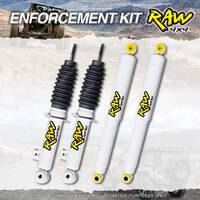Front + Rear 0-50mm Lift RAW 4x4 Nitro Shock Absorbers for Isuzu D-Max 08/20-On