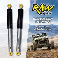 2 x Front 50mm Lift RAW 4x4 Predator Shock Absorbers for Jeep Wrangler JK