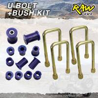 Rear RAW 4X4 Leaf Springs U Bolts + Bush Kit for Ford Ranger Raider PJ PK