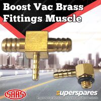 SAAS Boost Gauge Vacuum Line Brass Fittings Muscle Series SG31012