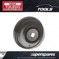 1 piece of Toledo Oil Filter Cup Wrench - 76mm 8 Flutes Alloy steel - Black
