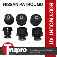 6 Pcs Trupro Genuine Body Mounts for Nissan GU Patrol Cab With Leaf or Coil Sus