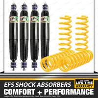 75mm Lift Kit EFS Shock + Coil Springs for NISSAN PATROL GQ CAB LWB Y60 CHASSIS