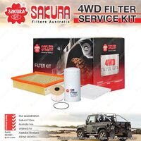 Sakura 4WD Filter Service Kit for Holden Colorado RC 4JJ1 4CYL Refer RSK6